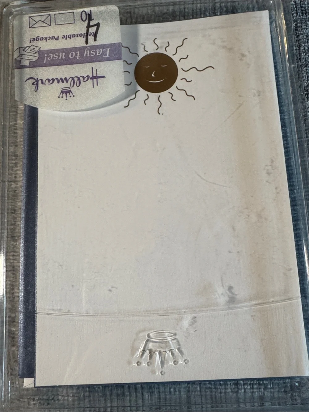 Hallmark White & Gold Sun Note Cards -Note Set is for 4 items NOT 10